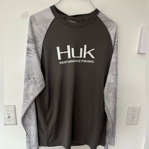 HUK Kryptek mens fishing shirt yeti size medium